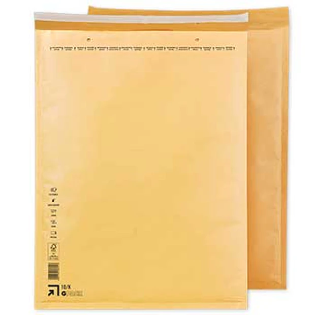 Envelope Almofadado 350x470mm Kraft Pack 10 0,62€/un 