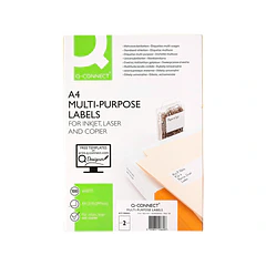 Etiquetas adesivas 210x148,5 mm. CONNECT 100fl. ENVIO GRÁTIS