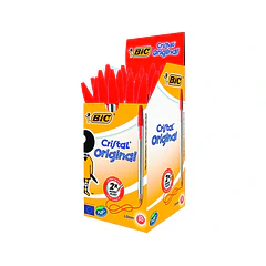 Esferográfica BIC Cristal Vermelho cx. 50 0,195€/un ENVIO GRÁTIS