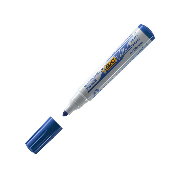 Marcador BIC VELLEDA Azul  CX 12 0,62€/un ENVIO GRÁTIS 