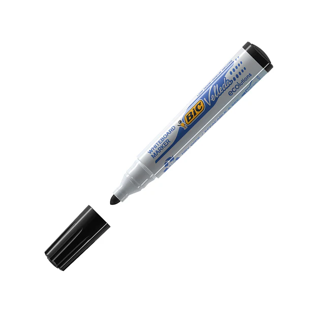 Marcador BIC VELLEDA Preto cx. 12 0,62€/un ENVIO GRÁTIS 