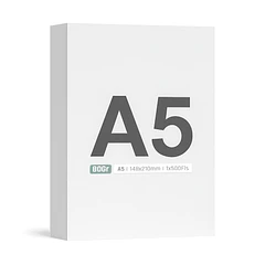 Papel Fotocópia A5 80gr 500fl. a partir 10 un. 2,20€