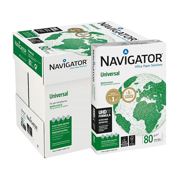 Papel Fotocopia A4 80gr Navigator 5x500fl. - ENVIO GRÁTIS 