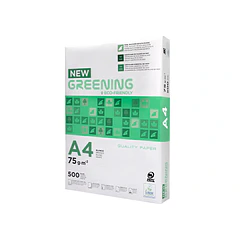 Papel fotocopia A4 75gr GREENING 5x500fl ENVIO GRÁTIS