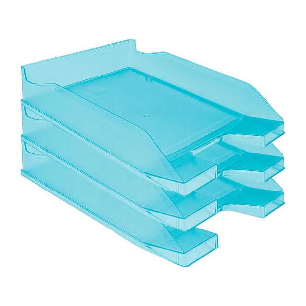 Tabuleiro secretária turquesa transp. Pack 6 ENVIO GRÁTIS 