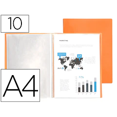 Capa catalogo / portfolio A4 10 BL. Laranja ENVIO GRÁTIS