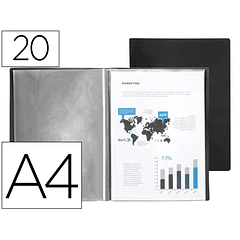 Capa catalogo / portfolio A4 20 Bl. preto ENVIO GRÁTIS
