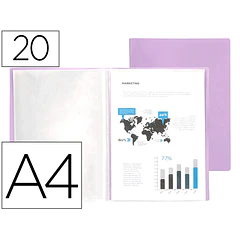 Capa catalogo / portfolio A4 20 Bl. Lavanda ENVIO GRÁTIS