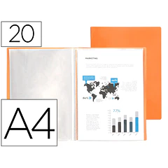 Capa catalogo / portfolio A4 20 BL. Laranja ENVIO GRÁTIS