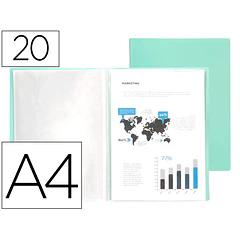 Capa catalogo / portfolio A4 20 Bl. Verde Maçã ENVIO GRÁTIS