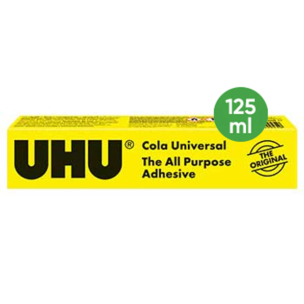 Cola UHU 125ml Bisnaga 5un. 3,80€/un 1