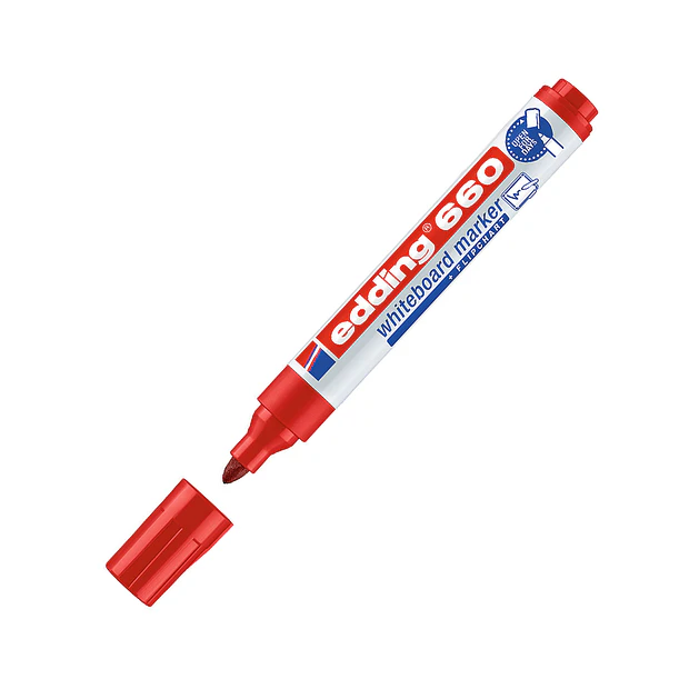 Marcador Quadros Brancos Edding 660 vermelho 2un 0,88€/un 