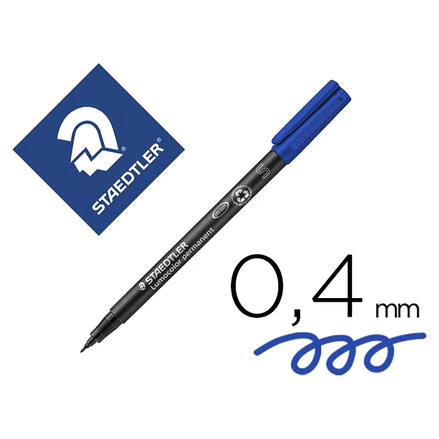  Marcador STAEDTLER 313-3 0,4mm azul cx.10 1,29€/un 