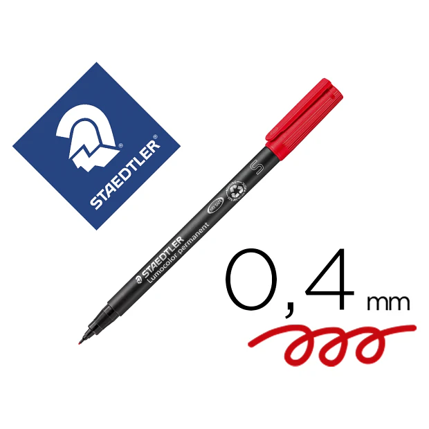  Marcador STAEDTLER 313-2 0,4mm Vermelho  cx.10  1,29€/un 