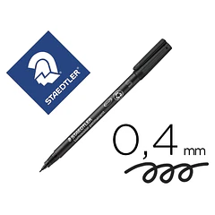  Marcador STAEDTLER 313-9 0,4mm Preto Cx 10 1,29€/un