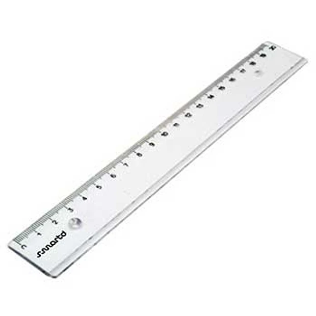 Régua Plástico Cristal 20cm SmartD 