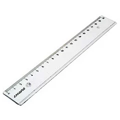 Régua Plástico Cristal 20cm SmartD 25un 0,46€/un