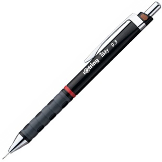 Lapiseira 0,5mm Rotring Tikky II Preto 2un. 3,45€/un 2