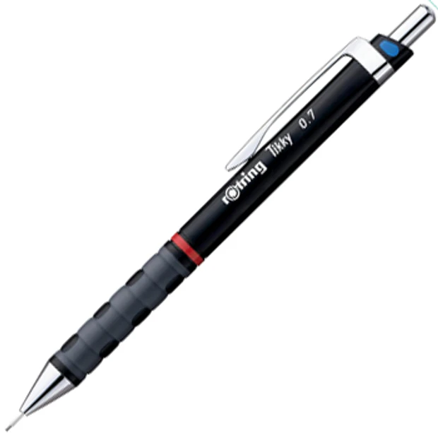 Lapiseira 0,7mm Rotring Tikky II Preto 2un. 3,45€/un. 2