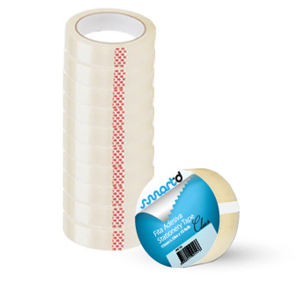 Fita Adesiva SMARTD 15mmx33m Clear 10un. 0,17€/un 