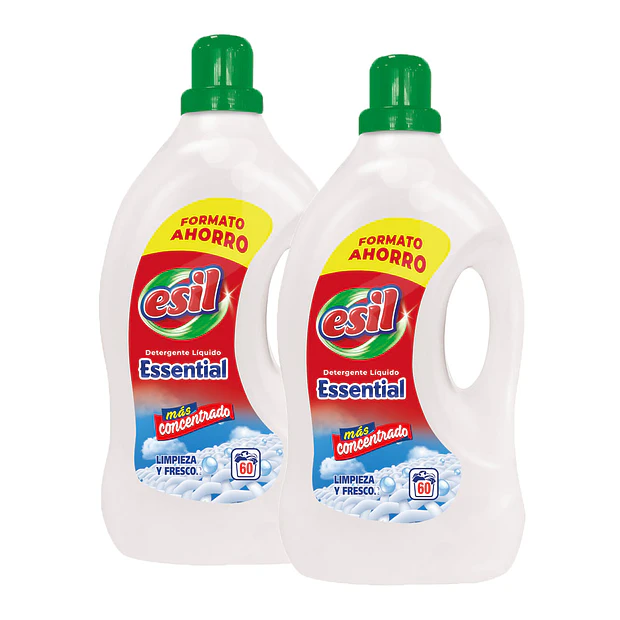 Detergente Líquido Máquina Roupa Esil 60+60 Doses Pack 2un 