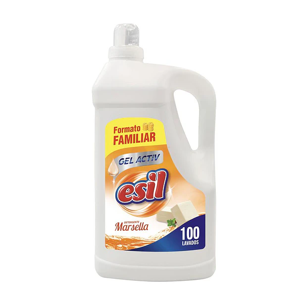 Detergente Líquido Roupa Esil Marselha GelActiv 100 Doses 5L 