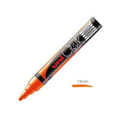  Marcador Giz UNI PWE-5M Laranja 2un.