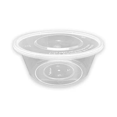 Embalagem Alimentar 750ml PP Redonda c/Tampa 50un