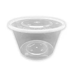 Embalagem Alimentar 1000ml PP Redonda c/ Tampa 50un