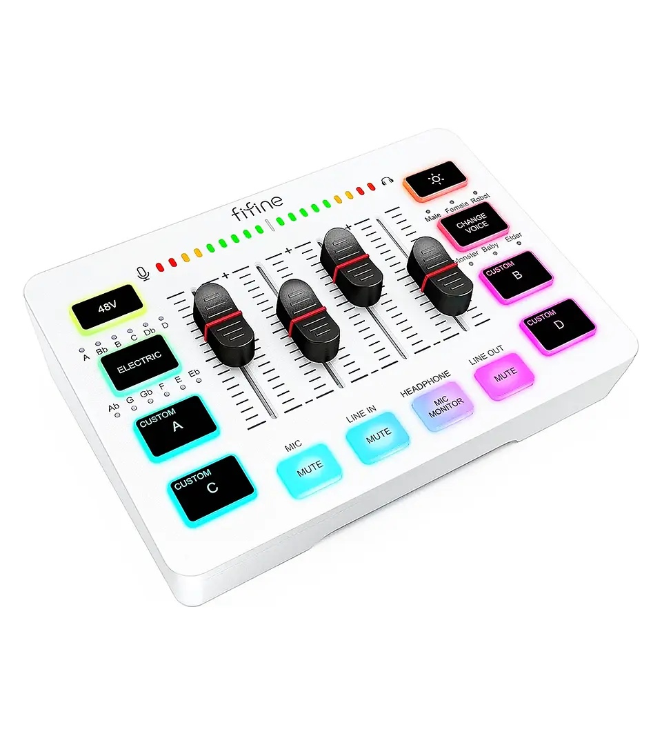 Fifine Sc3 Xlr Usb Mezcladora Podcast Streaming 1