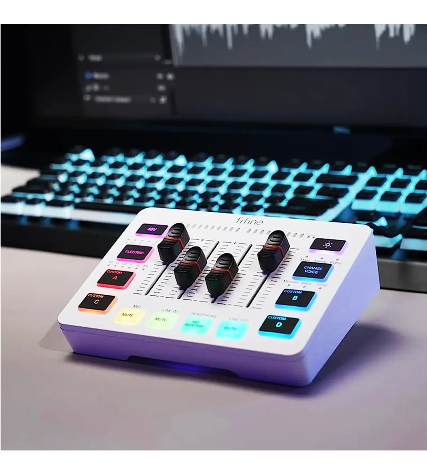 Fifine Sc3 Xlr Usb Mezcladora Podcast Streaming 10