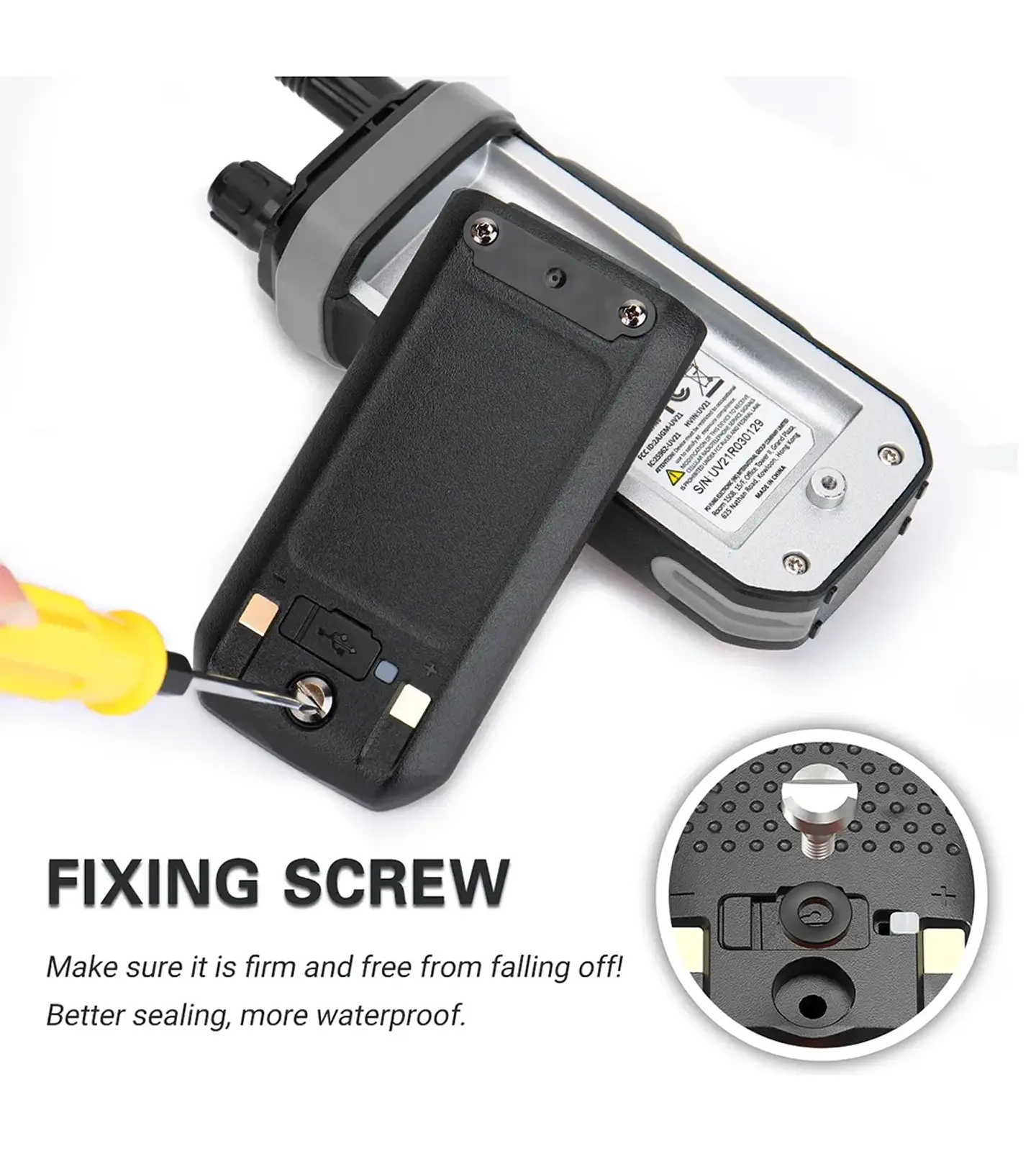 Radio Comunicador Baofeng UV-21 PRO Dual Banda VHF/UHF 5W – Walkie Talkie Profesional con Carga Tipo C 8