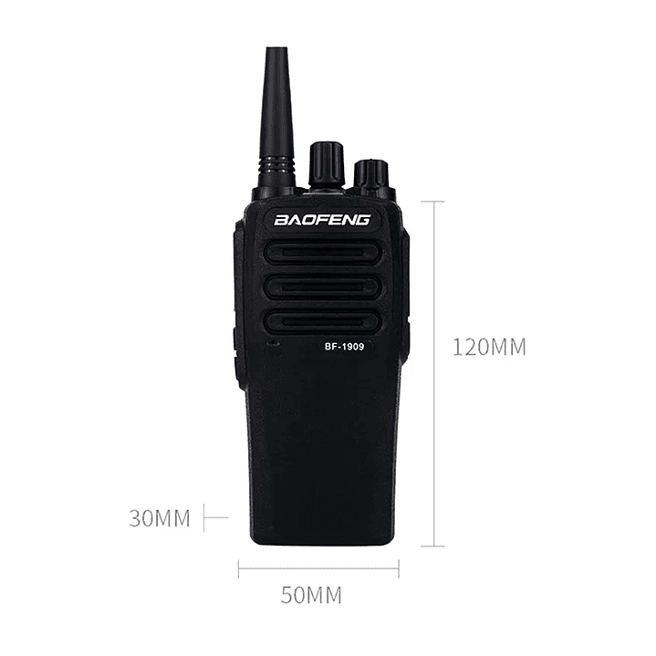 Radio Comunicador Baofeng BF-1909 UHF 400-520 MHz – Walkie Talkie Profesional para Minería, Seguridad y Transporte 3