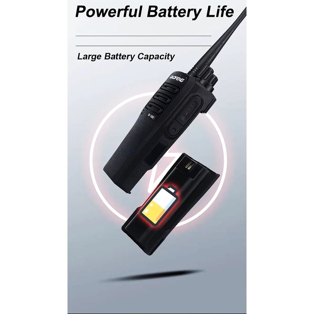 Radio Comunicador Baofeng BF-1909 UHF 400-520 MHz – Walkie Talkie Profesional para Minería, Seguridad y Transporte 7