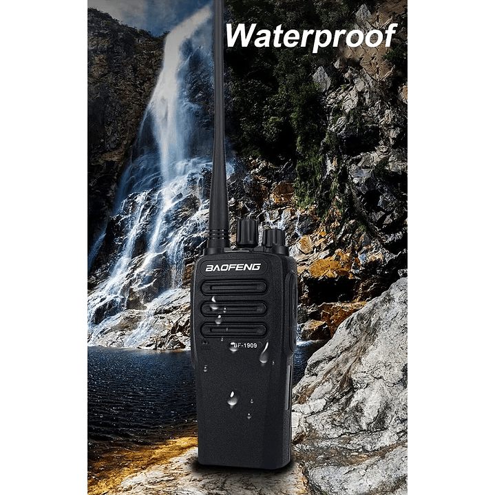Radio Comunicador Baofeng BF-1909 UHF 400-520 MHz – Walkie Talkie Profesional para Minería, Seguridad y Transporte 8