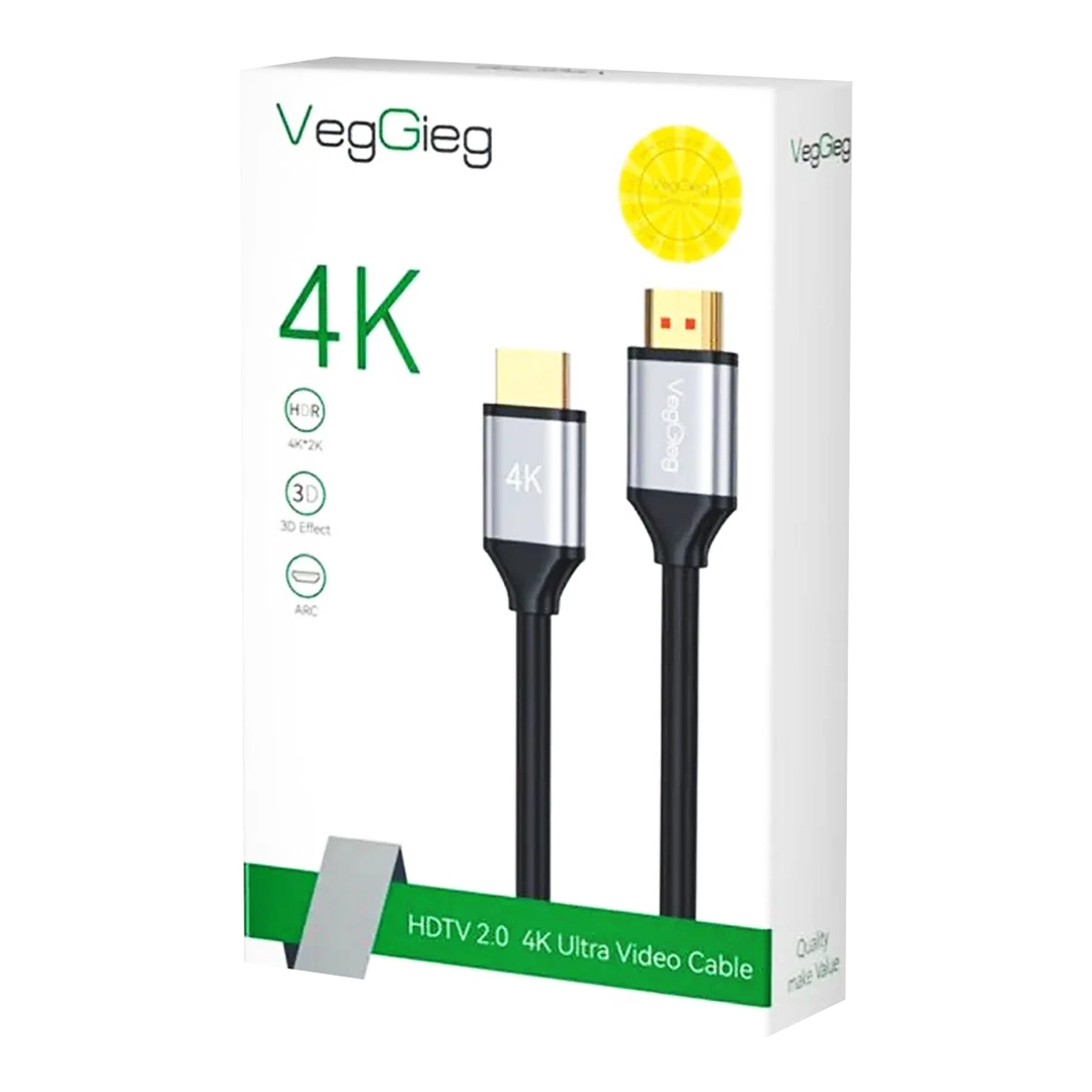 Cable HDMI Veggieg 4K 60Hz V2.0 para TV, Monitor y Consolas 3