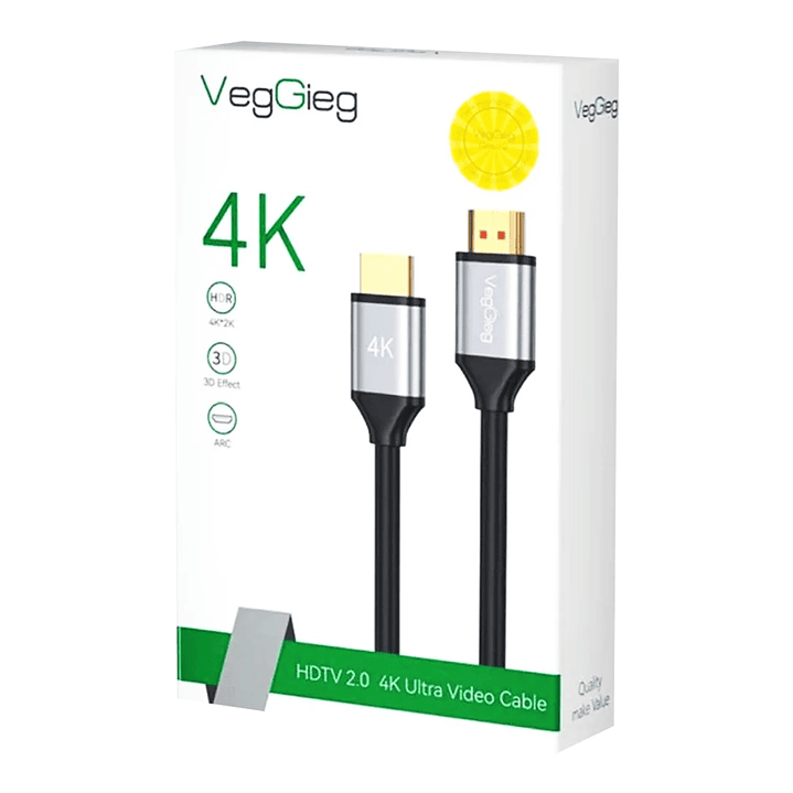 Cable HDMI Veggieg 4K 60Hz V2.0 para TV, Monitor y Consolas 3