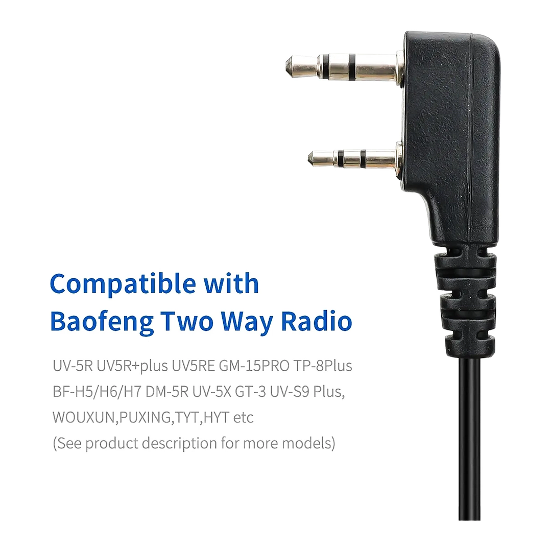 Pera Baofeng Micrófono Parlante Resistente Dual Ptt 4