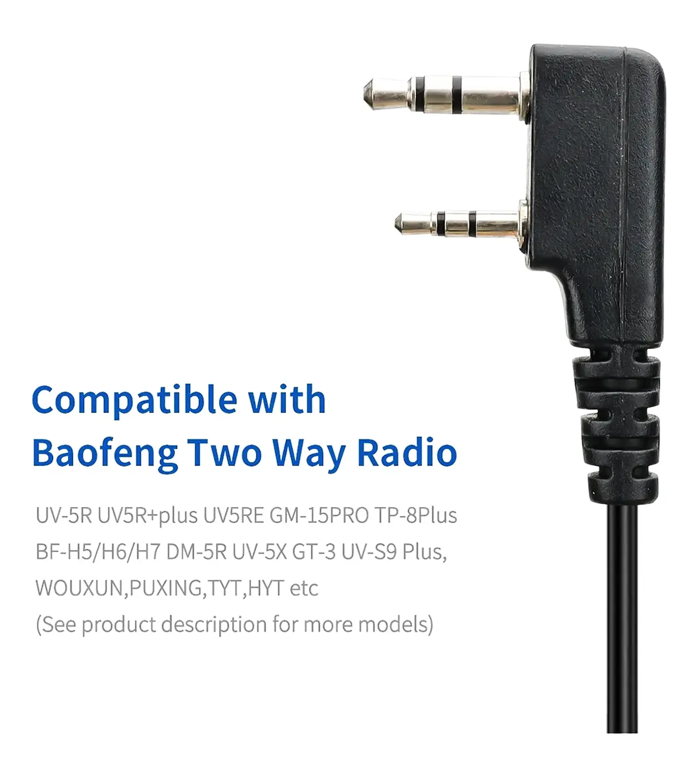 Pera Baofeng Micrófono Parlante Resistente Dual Ptt 4