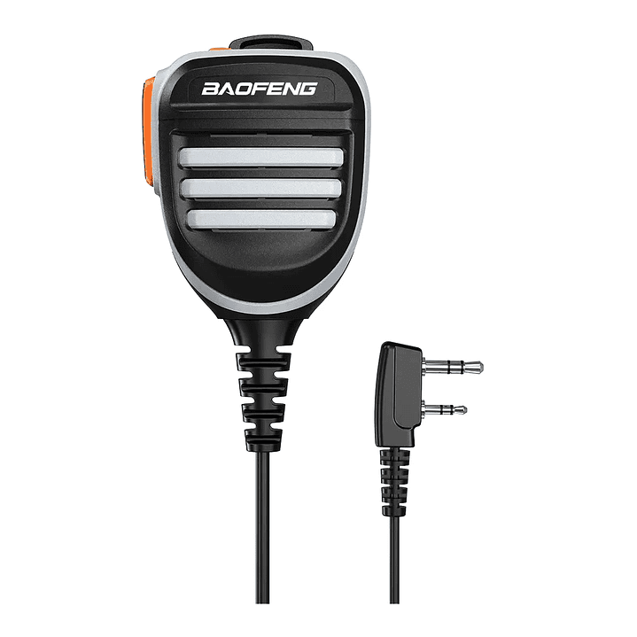 Pera Baofeng Micrófono Parlante Resistente Dual Ptt 1