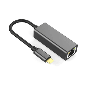 Adaptador USB-C 3.1 a Ethernet RJ45 1000Mbps para Red LAN en PC y Laptop