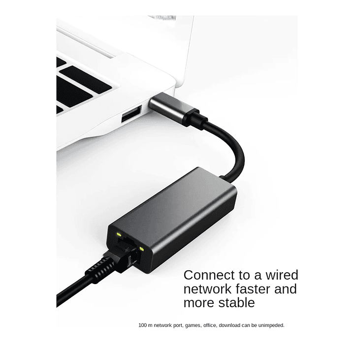 Adaptador USB-C 3.1 a Ethernet RJ45 1000Mbps para Red LAN en PC y Laptop 6