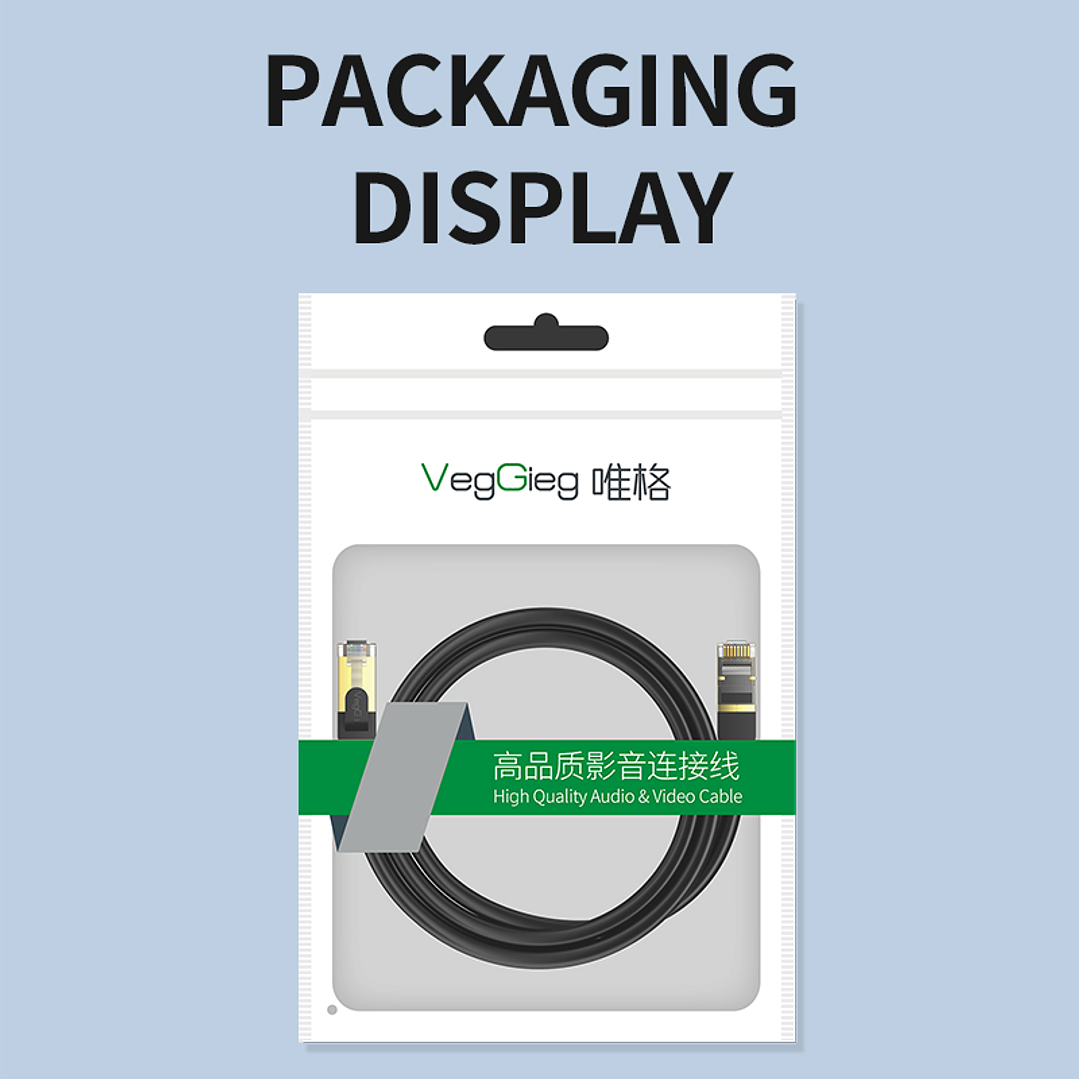 Cable de Red Ethernet CAT 8 RJ45 – Alta Velocidad 40Gbps / 2000MHz – Color Negro Premium (5m / 10m / 20m) 12