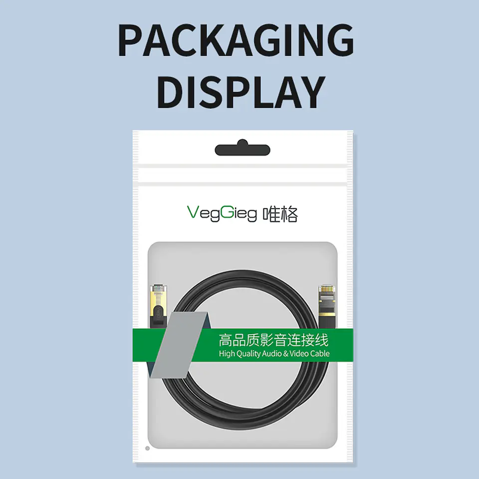 Cable de Red Ethernet CAT 8 RJ45 – Alta Velocidad 40Gbps / 2000MHz – Color Negro Premium (5m / 10m / 20m) 12