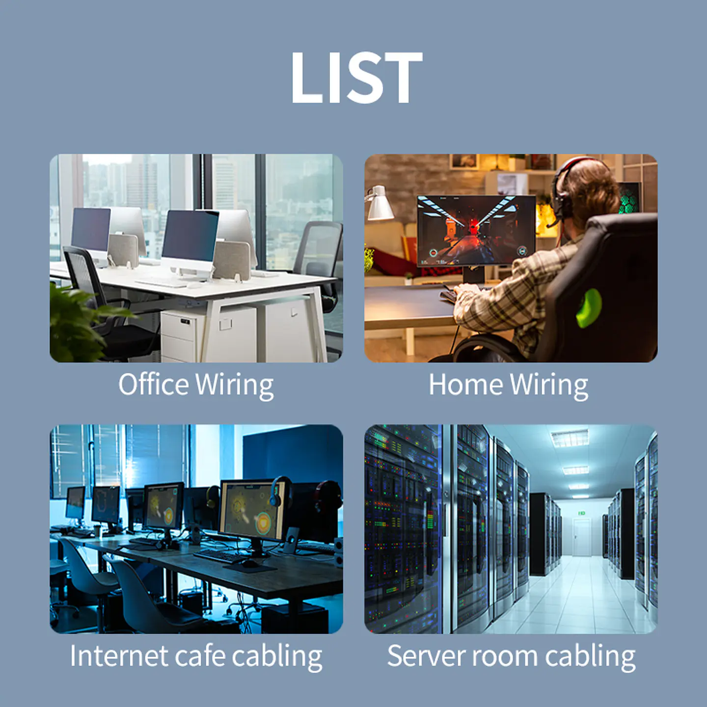 Cable de Red Ethernet CAT 8 RJ45 – Alta Velocidad 40Gbps / 2000MHz – Color Negro Premium (5m / 10m / 20m) 9