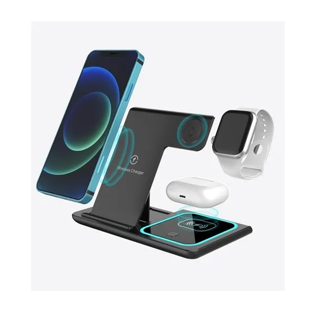 Soporte Cargador Inalámbrico Para Iphone 3 En 1 1