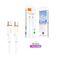 Cable Tipo-C a Tipo-C VIDVIE  – Carga Rápida y Confiable de 60W - Miniatura 2
