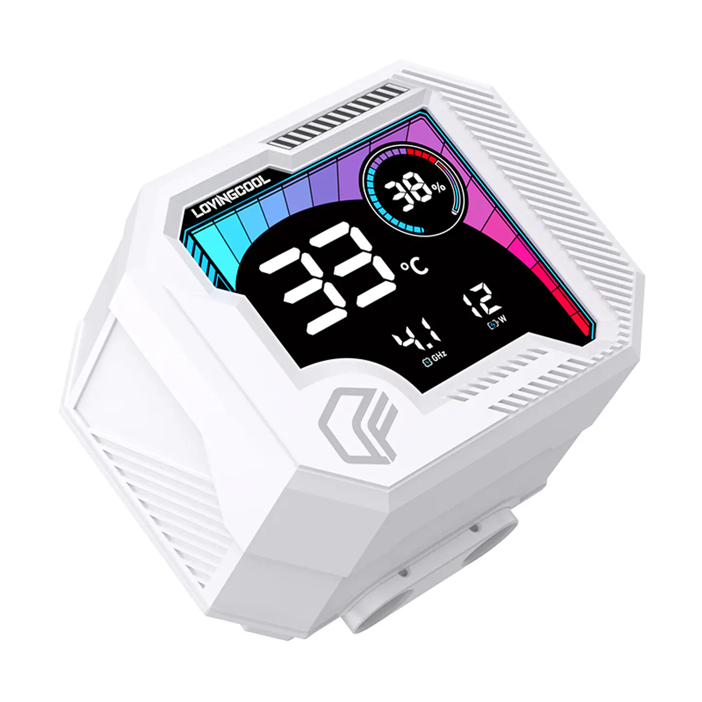 Refrigeración Líquida AIO  240mm con Pantalla Digital – ARGB | Blanco y Negro TDP 255w  11