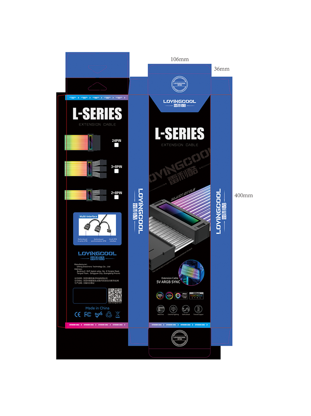  Cables de Alimentación para PC – 24PIN, 2×8PIN y 3×8PIN  Compatibles con GPU y Placa Base 8