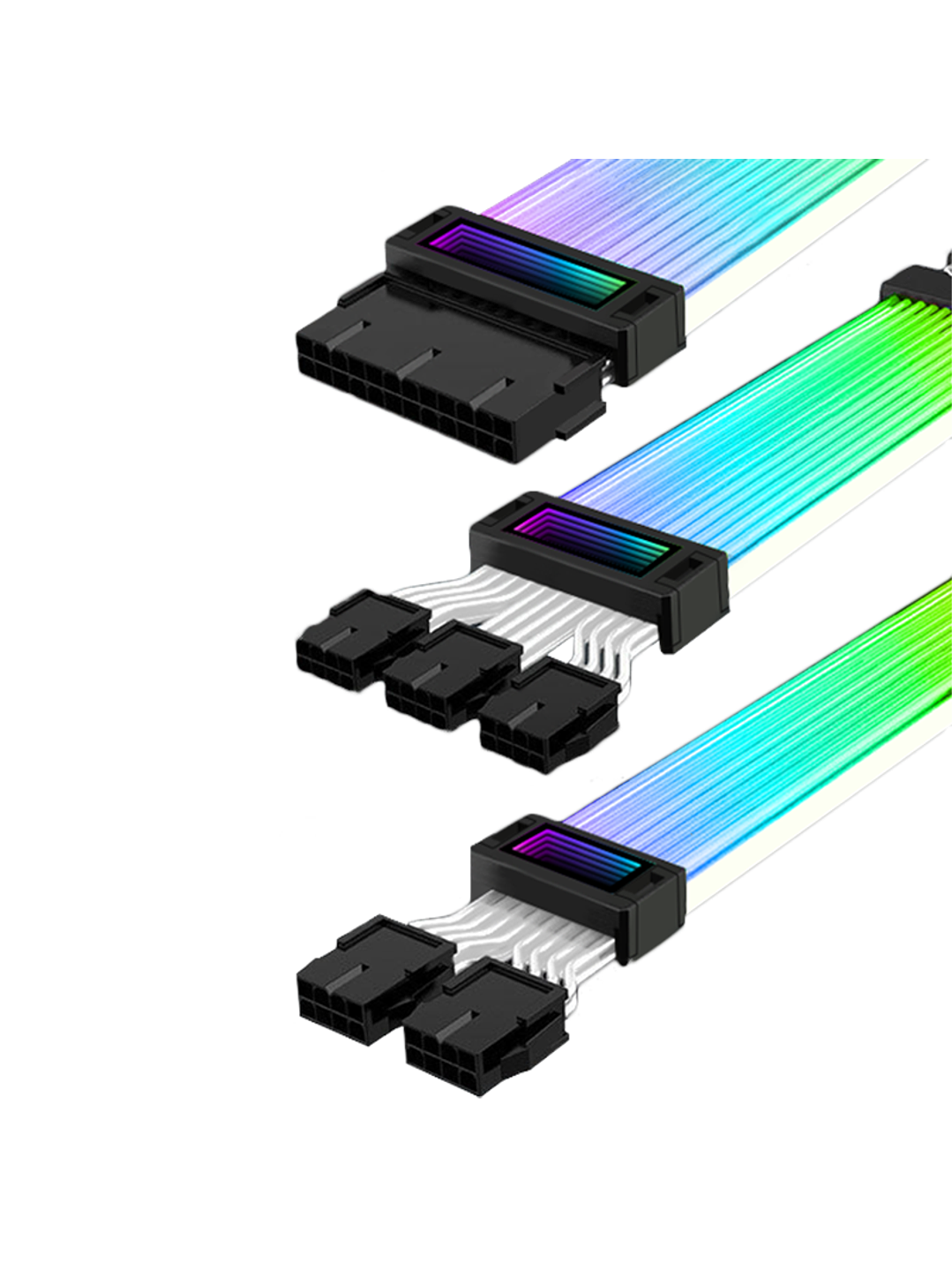  Cables de Alimentación para PC – 24PIN, 2×8PIN y 3×8PIN  Compatibles con GPU y Placa Base 6